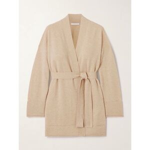 vince - wool and cashmere belted wrap/robe cardigan